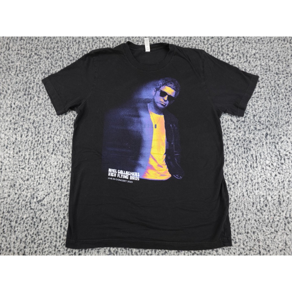 Noel Gallagher's High‎ Flying Birds 2023 Tour T-Shirt Mens Large Black Band Tee